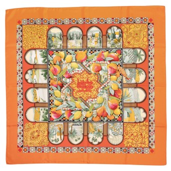 HERMÈS silk carré 'LES JARDINS D'ANDALOUSIES',