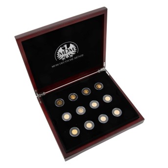Set "Das Gold der Deutschen" - 12x Goldmünzen Nachprägungen mit insgesamt 14g Au fein,