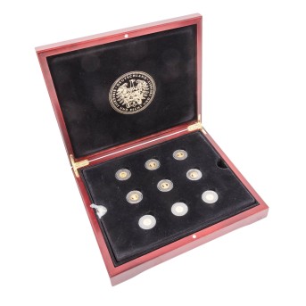 Set - 18x GOLDmedaille "Die Staatsmänner der BRD" insgesamt 22,68g Au fein,