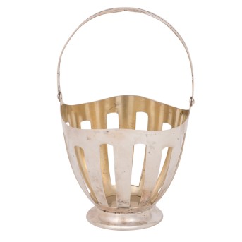 GEBRÜDER KÜHN 'Henkelkörbchen' 800er. Silber, 20.Jh