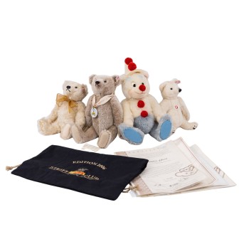 STEIFF 4-piece set of bears from limited special editions, 2004-2013,