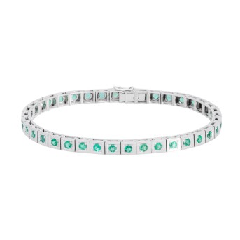 Bracelet with small emeralds,