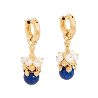 Paar Creolen mit Einhänger,