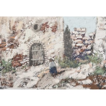 WITTLER, HEINRICH ARRIGO FRANZ (1918-2004) &quot;Woman in front of the ruins of a house&quot;