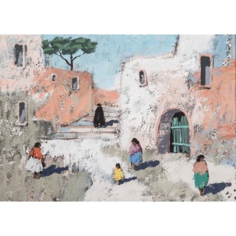 WITTLER, HEINRICH ARRIGO FRANZ (1918-2004) &quot;Houses on Procida&quot;