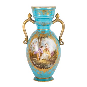 Große Bodenvase im Sèvres-Stil, Ende 19./Anfang 20. Jh.