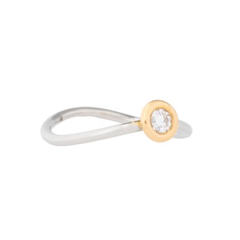 Solitairering mit Brillant,