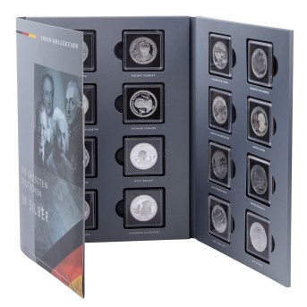 Set "Die größten Deutschen in Silber" mit 16x Medaillen,