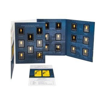 Germany/ Gold - 21x mini gold bars with a total of 10,5g Au fine,