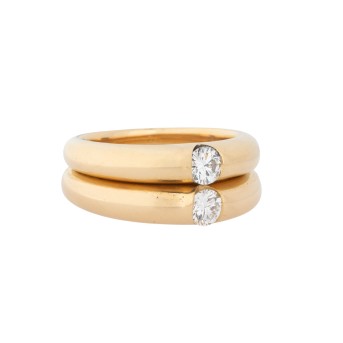 Ring mit 2 Brillanten,