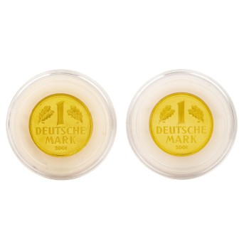 Deutschland /GOLD - 2 x 1 Goldmark 2001-A /-D