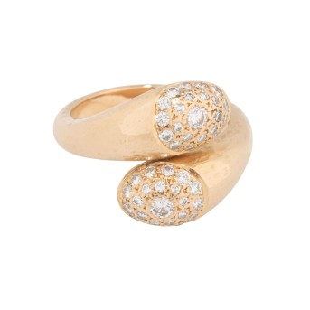 Ring mit 46 Brillanten,