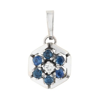 Anhänger mit 6 Saphiren,