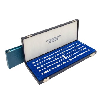 Franklin Mint - 'Die 100 berühmtesten Briefmarken" als Silber (.925) Miniaturen,