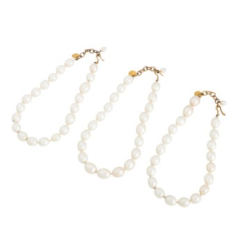 CHANEL VINTAGE Modeschmuck-Set, Koll. 1971 - 1980.