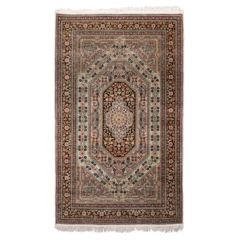 Orientteppich aus Seide. PERSIEN, 20. Jh.,  154x94 cm.