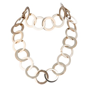 VHERNIER VHERNIER lange Kette aus Goldringen,