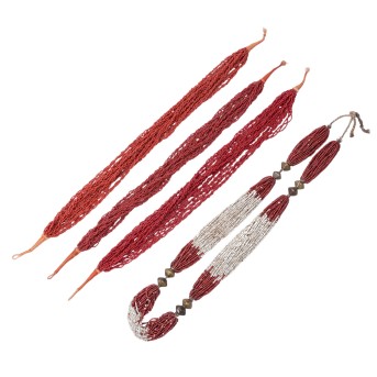 Four village-indigenous necklaces. AUSTRALIA and AFRICA: