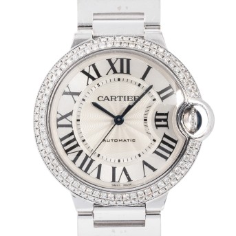 CARTIER CARTIER feine Balon Bleu 'Factory Diamanten' Damenuhr, Ref. WE9006Z3/3004. Neupreis 26.000,- €.