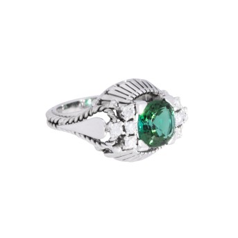 Ring mit Turmalin und Brillanten,