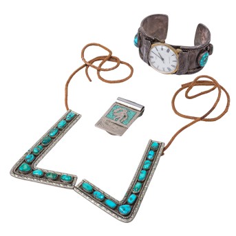 Mixed lot of &quot;Indian&quot; jewelry, MEXICO, 20th century,