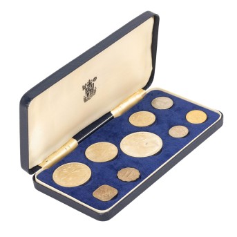 Bahamas Inseln KMS 1966/1969, Flora und Fauna, mit 4 Silbermünzen,