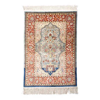 Orientteppich aus Seide. HEREKE/TÜRKEI, 20. Jh., 92x63 cm.