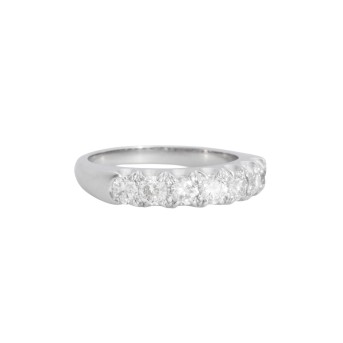 Ring mit Altschliffdiamanten zus. ca. 0,9 ct,