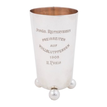 DEUTSCH Pokalbecher, 800 Silber, um 1905,