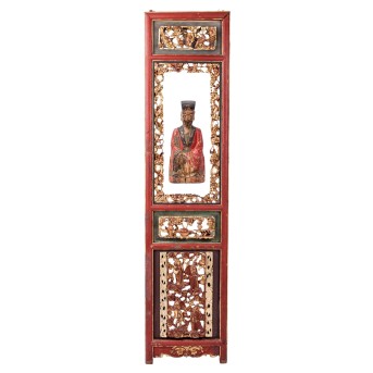 Wooden relief with votive figure, CHINA, 1821-1850.