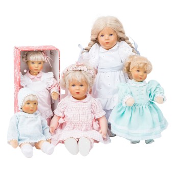 KÄTHE KRUSE 5-piece set of dolls,