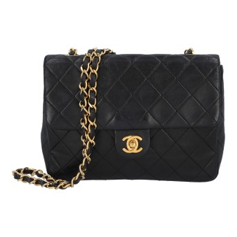 CHANEL VINTAGE Umhängetasche "SINGLE FLAP BAG".