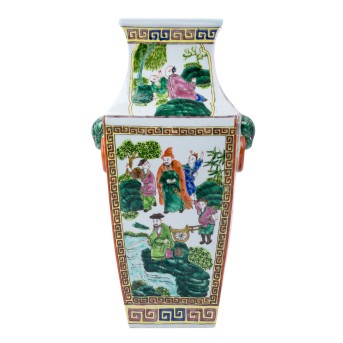 Vierkantvase, CHINA, 20. Jh.,