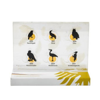 BRD/GOLD - 20 Euro GOLD fein, Heimische Vögel - Komplettsatz 2016-2021