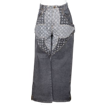 LOUIS VUITTON LOUIS VUITTON Jeans 'MONOGRAM FLOWER DENIM', Gr. 34.