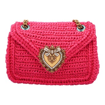 DOLCE & GABBANA DOLCE & GABBANA Umhängetasche 'CROCHET RAFFIA DEVOTION'.