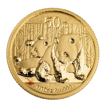 China /GOLD - 1/10 oz Panda, 50 Yuan 2010