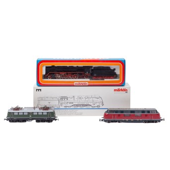 MÄRKLIN 4-piece set of locomotives, H0 scale,