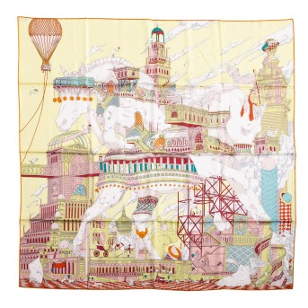 HERMÈS Seidencarré "HIPPOPOLIS",
