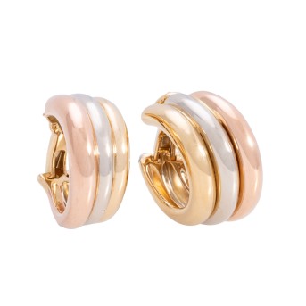 CARTIER Paar Ohrclips "Trinity"