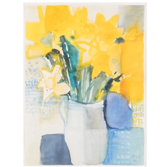 FELGER, ANDREAS (geb. 1935), 'Gelber Strauß',1992,