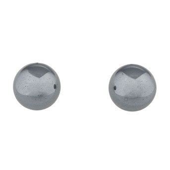 Ohrstecker mit Hämatitkugeln,