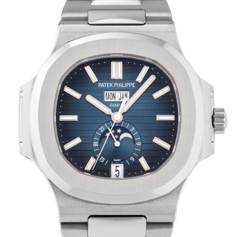 PATEK PHILIPPE PATEK PHILIPPE Nautilus 'Jahreskalender' Ref. 5726/1A-014 Herrenuhr von 2022. Box und Papiere.