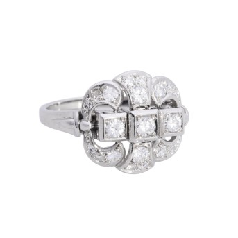 Ring mit Diamanten von zus. ca. 0,65 ct,