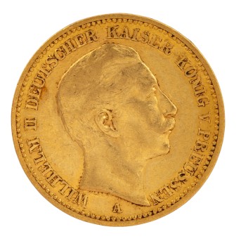 Dt. Kaiserreich Preussen/GOLD - Wilhelm II. 20 Mark 1891 J.252.