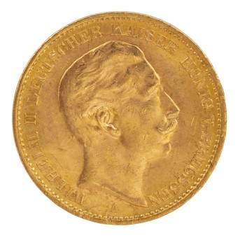 Dt. Kaiserreich Preussen/GOLD - Wilhelm II. 20 Mark 1913 J.252.