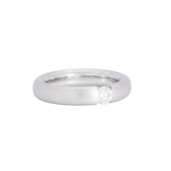 Spannring mit Brillant von ca. 0,45 ct,