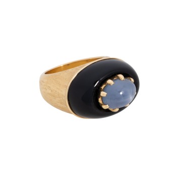 Ring mit Sternsaphir,