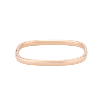 Armreif, rechteck antik, ovales Profil,