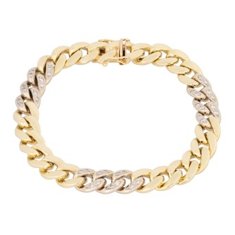 Panzerarmband mit 36 Brillanten,